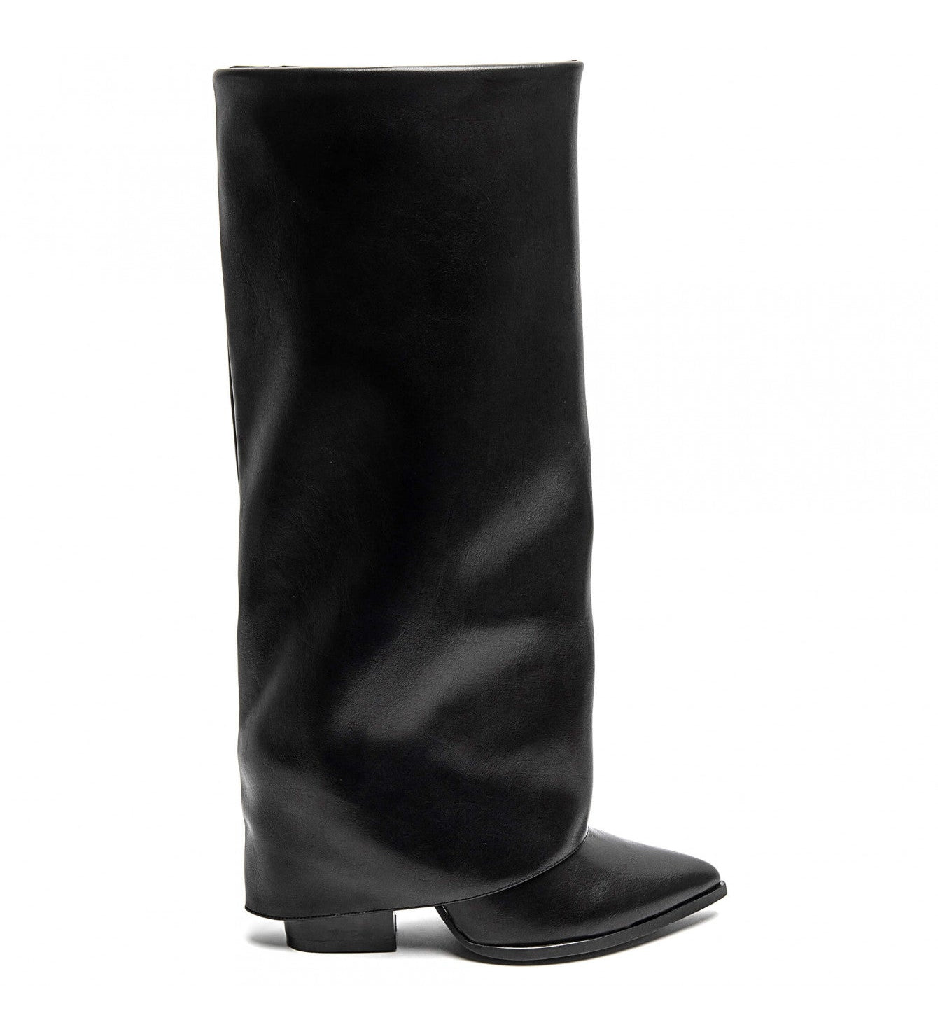 VERA™ – BOTAS PRETAS COM DOBRA ELEGANTE