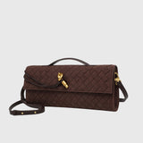 MILA™ – CLUTCH DE CAMURÇA ENTRELAÇADA DE LUXO