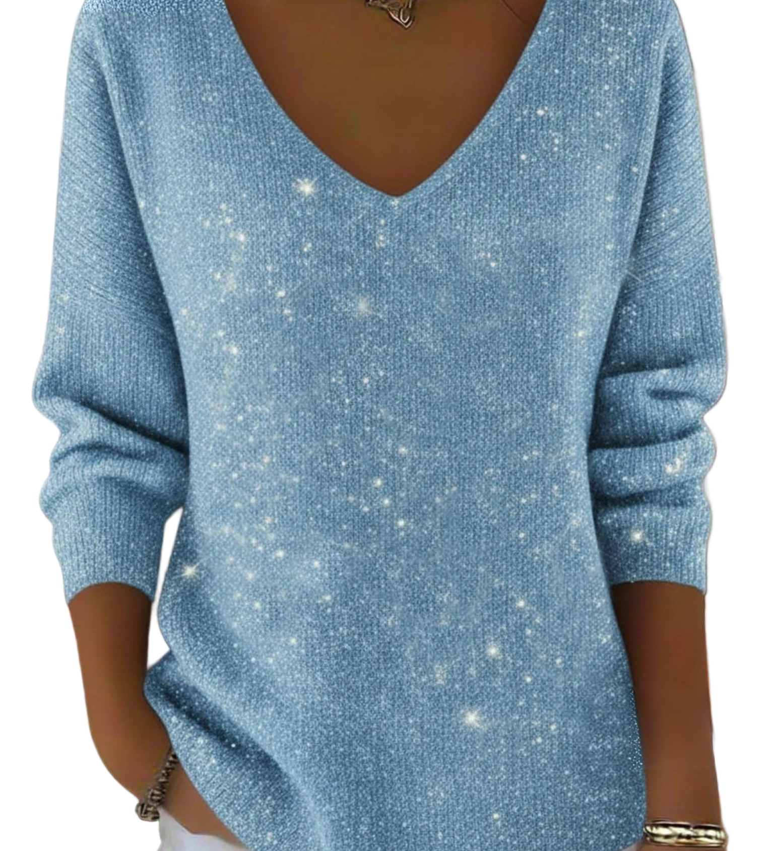 ALICE™ - CAMISOLA FESTIVA DE DECOTE EM V