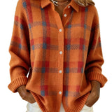 TEREZA™ - CAMISOLA XADREZ RETRO DE CONTRASTE