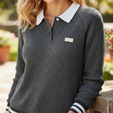 SAFIRA™ – CAMISOLA COM GOLA CONTRASTANTE