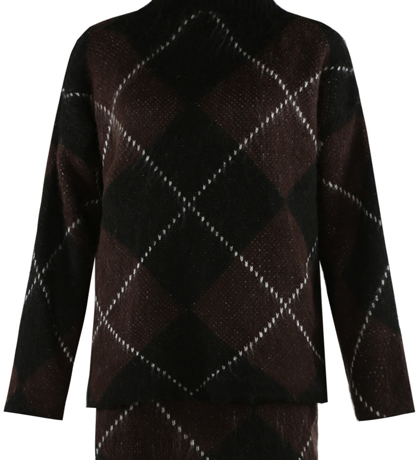 Argyle Jumper And Skirt Set - PRE-ORDER