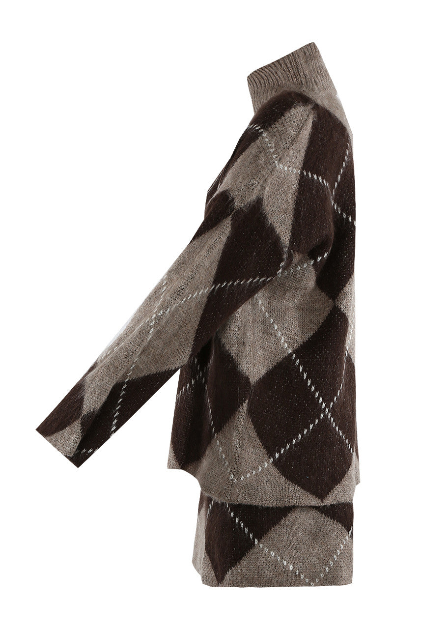 Argyle Jumper And Skirt Set - PRE-ORDER