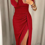 ÉRICA™ - VESTIDO DE GALA COM OMBROS DESCOBERTOS