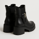 BIANCA™ – SAPATOS ELEGANTES EM COURO PRETO NATURAL