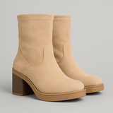 LUNA™ – BOTAS DE CAMURÇA COM SALTO BLOCO