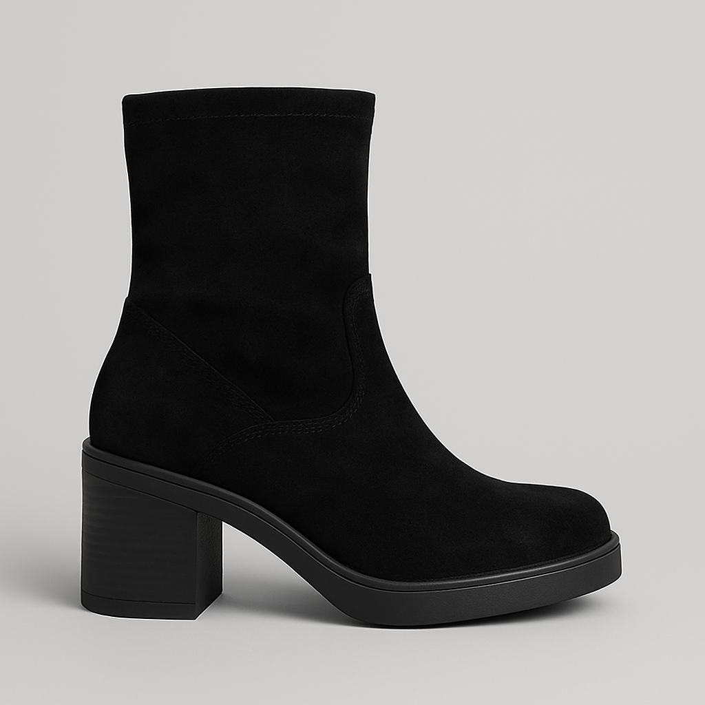 LUNA™ – BOTAS DE CAMURÇA COM SALTO BLOCO