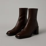 NATALIA™ – BOTAS COM SALTO BLOCO E BICO QUADRADO