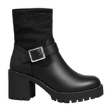 ADANA™ – BOTINS PRETOS COM FIVELA