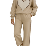 AMÁLIA™ - CONJUNTO 2 PEÇAS COM TOP DE PAETES EM FORMA DE CORAÇÃO