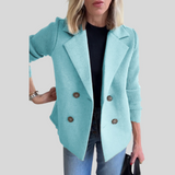 LENORA™ – BLAZER DE LUXO COM MANGAS DE MALHA