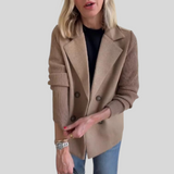 LENORA™ – BLAZER DE LUXO COM MANGAS DE MALHA