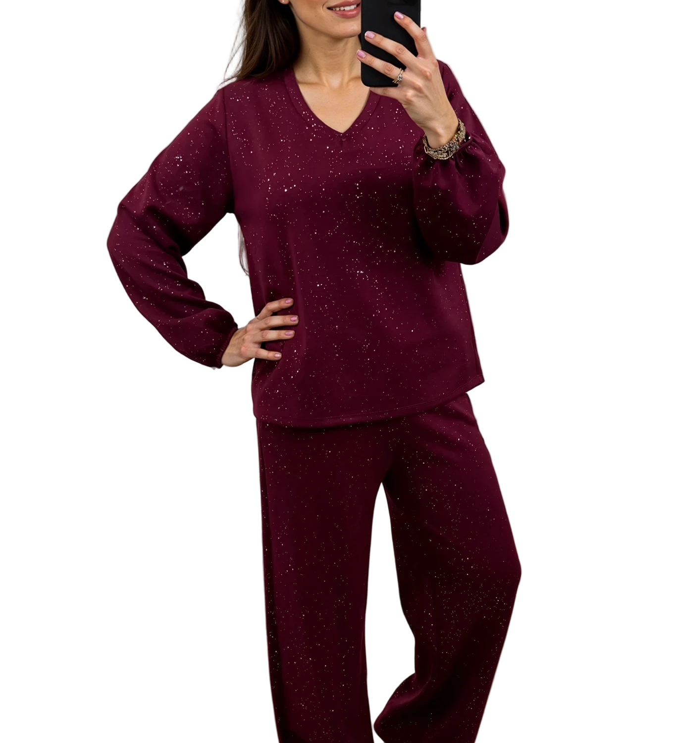 BRUNA™ - CONJUNTO COM BRILHO GLITTER