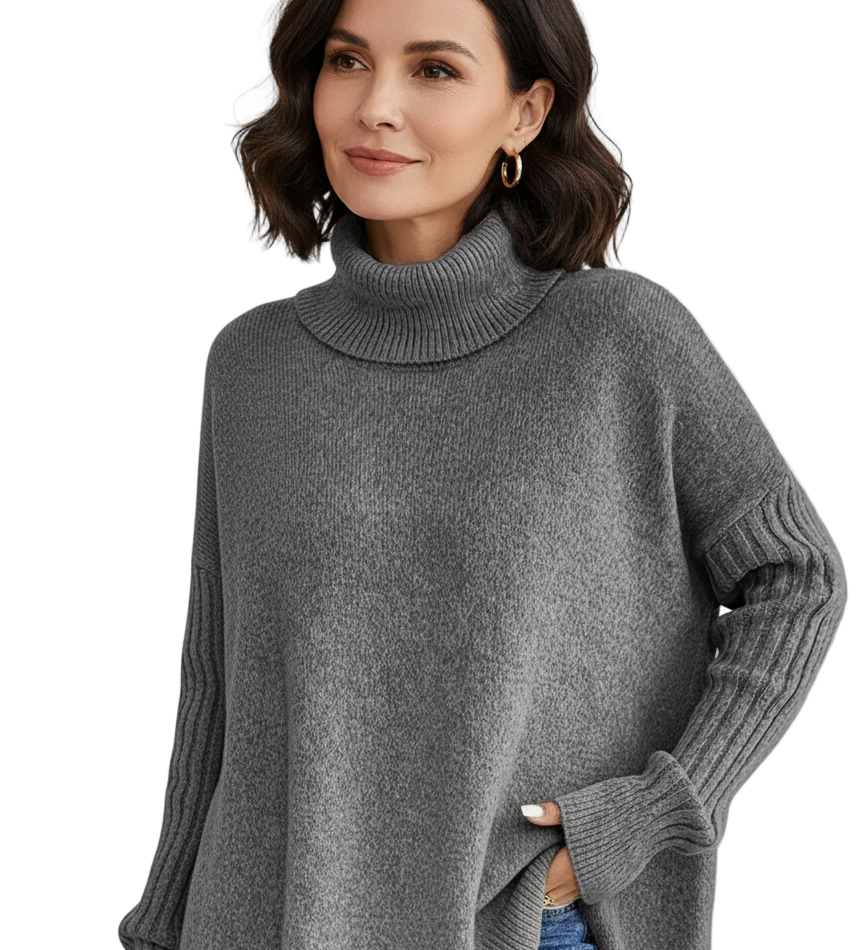 MARIA LEONOR™ – CAMISOLA DE GOLA ALTA JUSTA AO CORPO