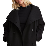 SERENA™ – CASACO CURTO REVERSÍVEL COM GOLA AMPLA