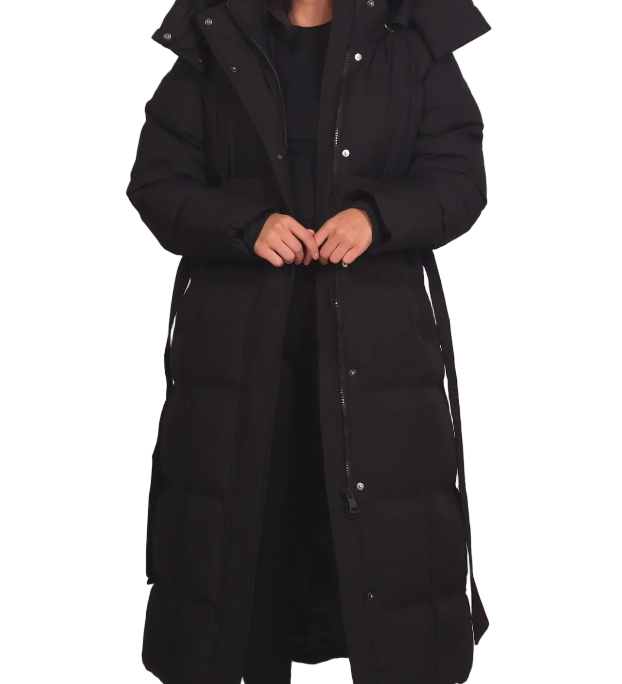 CARMEN™ – CASACO COMPRIDO ACOLCHOADO COM CINTO