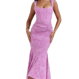 LILLY™ – VESTIDO LONGO CORSET COM ELEGANTE MODELAGEM