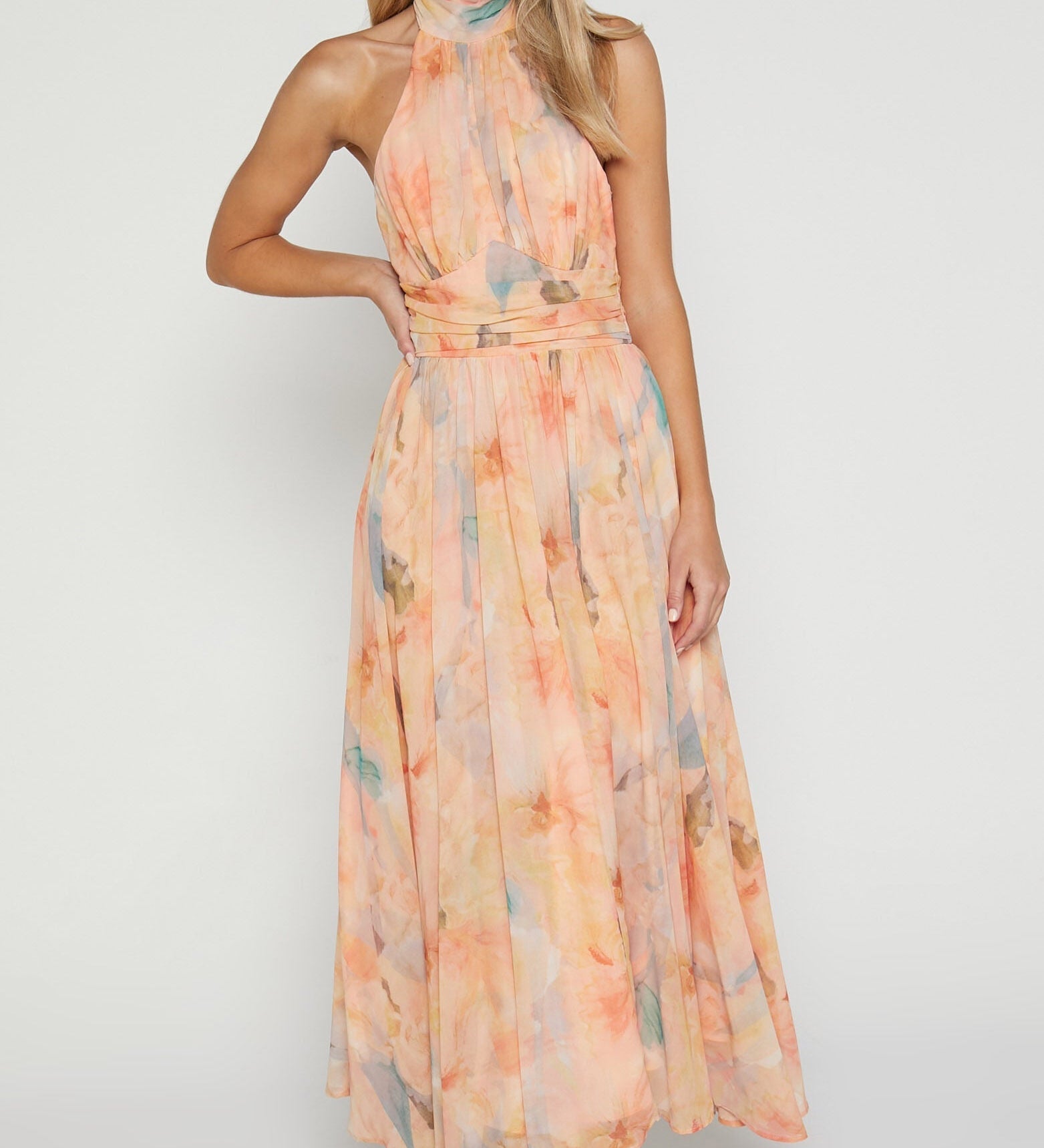 ANTONELLA™ – VESTIDO MAXI ELEGANTE COM DECOTE HALTER