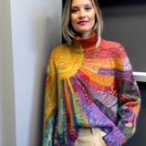 SOLVIA™ – CAMISOLA DE GOLA ALTA QUENTE COM TOQUE DE COR