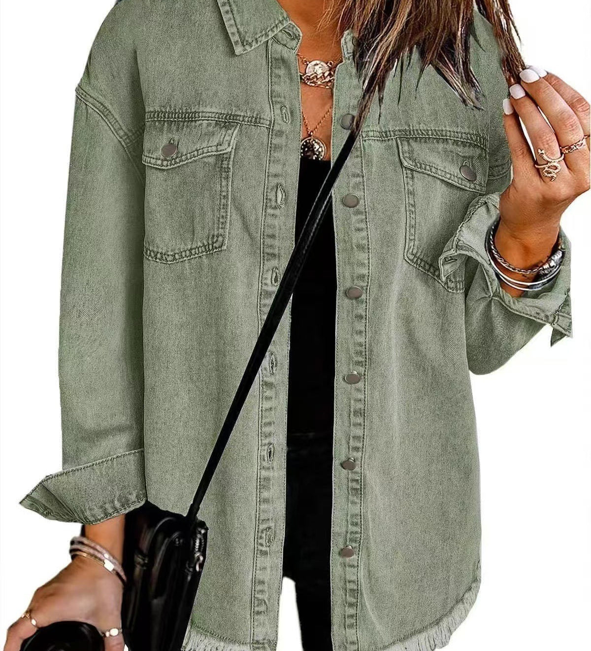 ROXANE™ – CASACO DE GANGA CLÁSSICO PARA O DIA A DIA