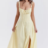 FLORE™ – VESTIDO MIDI ELEGANTE COM EXPRESSÃO INTEMPORAL