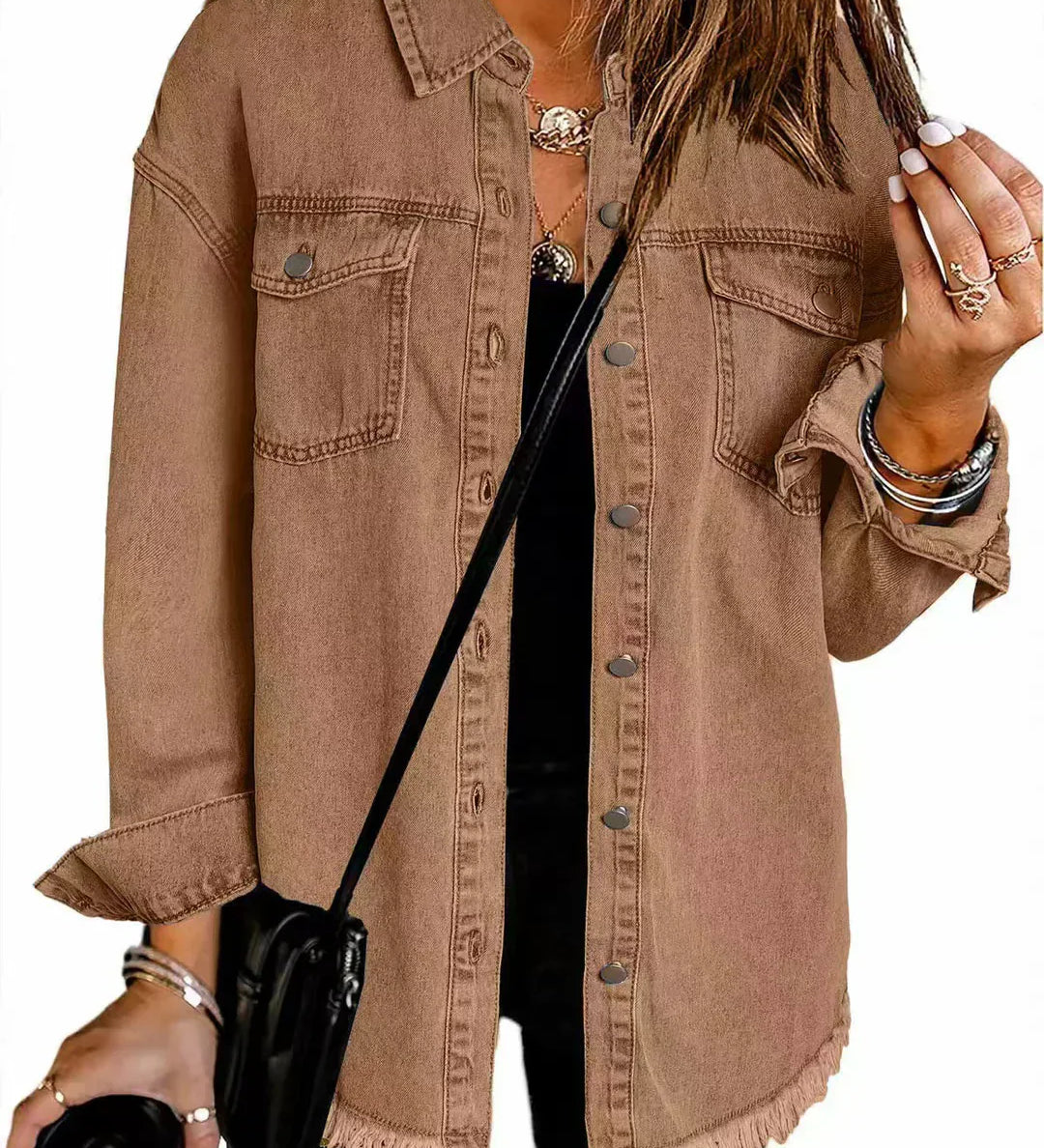 ROXANE™ – CASACO DE GANGA CLÁSSICO PARA O DIA A DIA