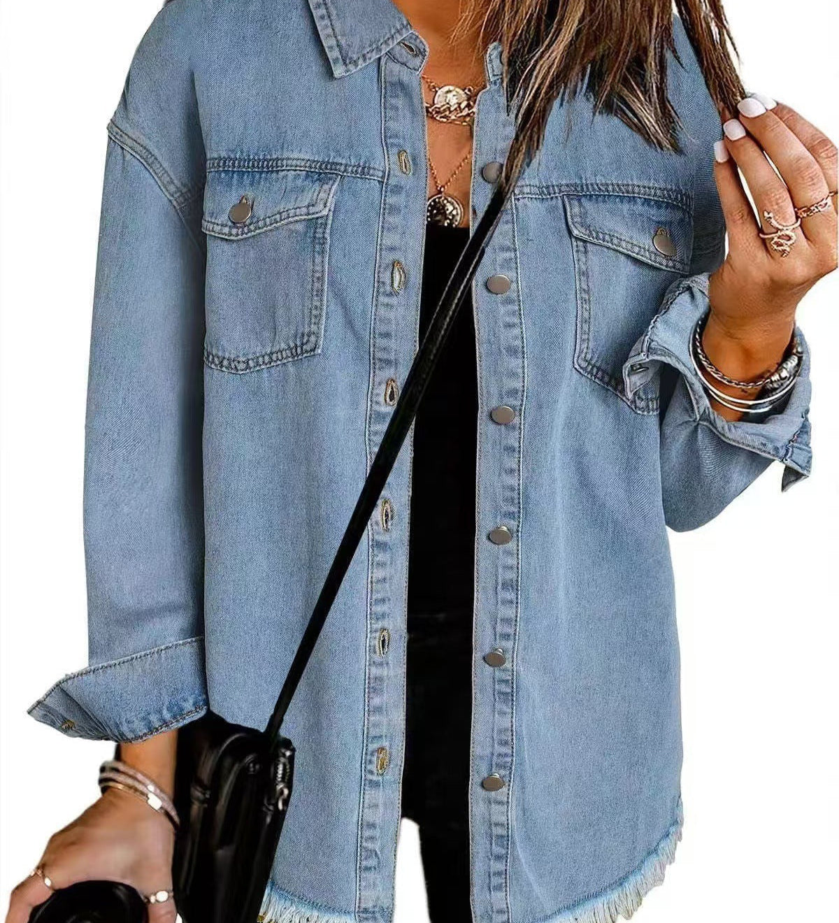 ROXANE™ – CASACO DE GANGA CLÁSSICO PARA O DIA A DIA