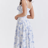 FLORENCE™ – VESTIDO MIDI COM ELEGANTE PADRÃO FLORAL