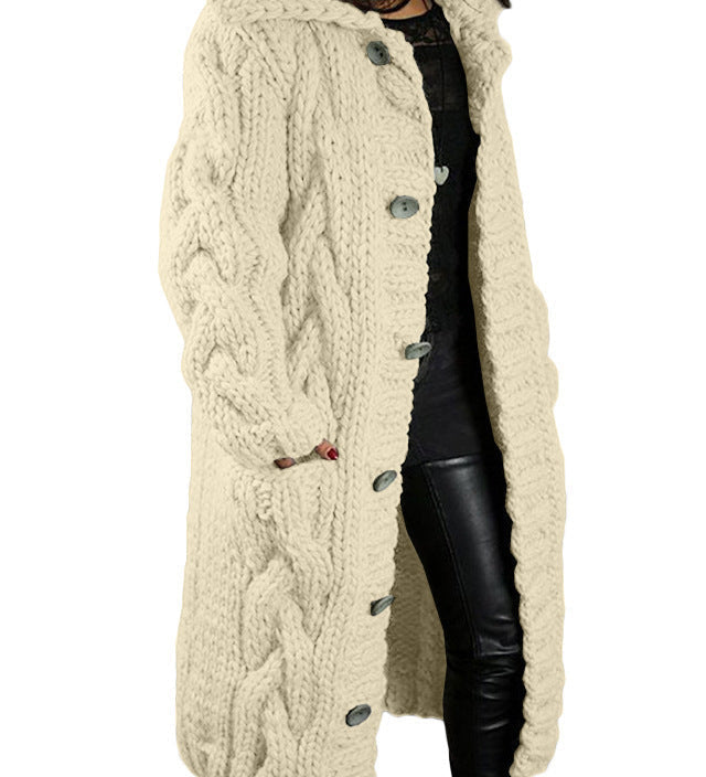 HELENA™ – CARDIGAN DE MALHA LONGO E GROSSO