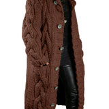 HELENA™ – CARDIGAN DE MALHA LONGO E GROSSO