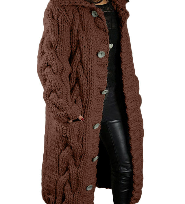 HELENA™ – CARDIGAN DE MALHA LONGO E GROSSO