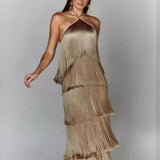 SANDRA™ – VESTIDO COM FRANJAS E ELEGÂNCIA DESCONTRAÍDA