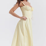 FLORE™ – VESTIDO MIDI ELEGANTE COM EXPRESSÃO INTEMPORAL