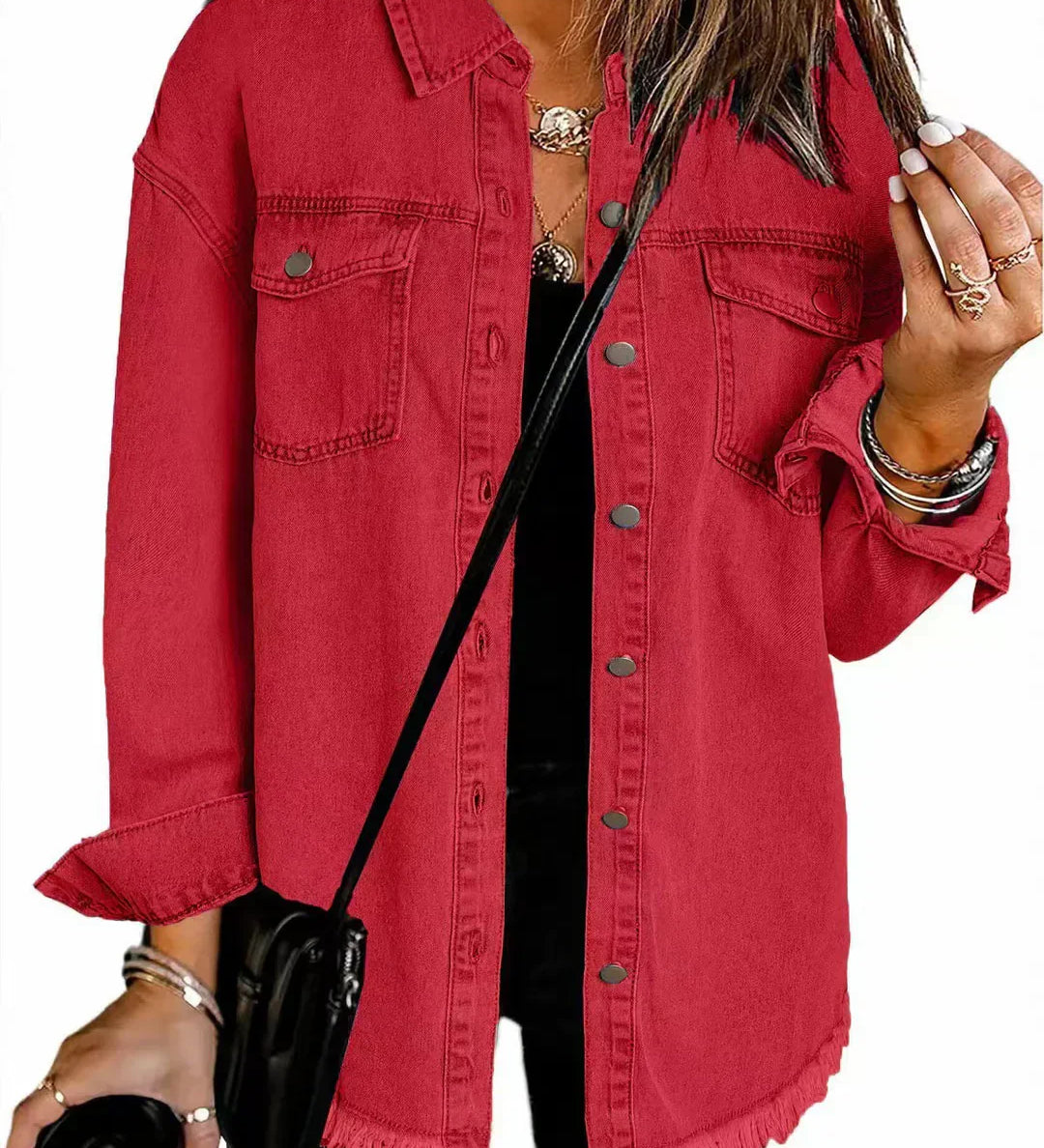 ROXANE™ – CASACO DE GANGA CLÁSSICO PARA O DIA A DIA