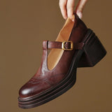 COMFY™ – SAPATOS MARY JANE EM COURO