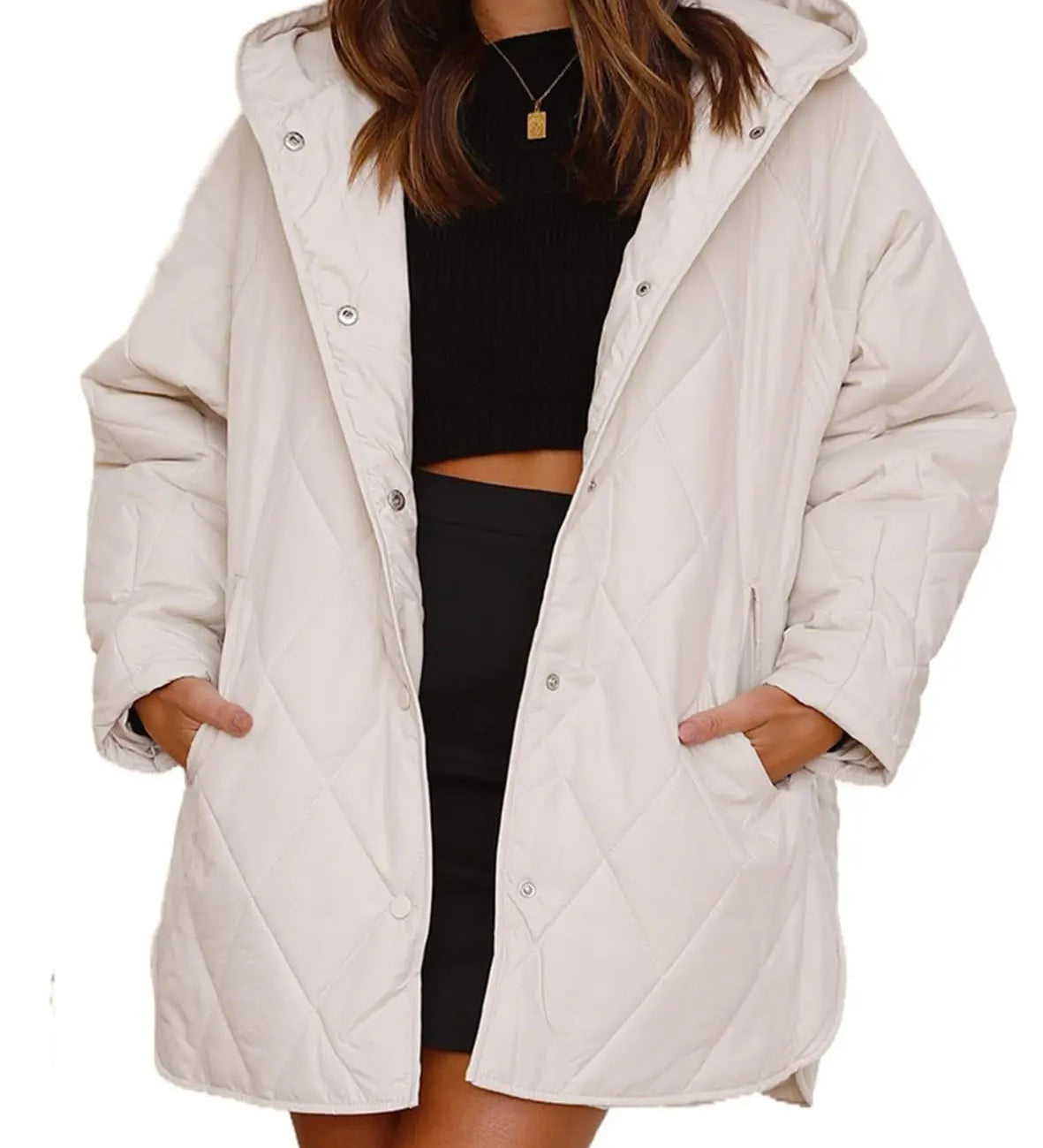 SUSANA™ – CASACO DE INVERNO OVERSIZE COM CAPUZ