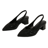 CAMILLE™ – SLINGBACK DE SALTO ELEGANTE COM DETALHES DE BRILHOS