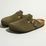 LEONIE™ – TAMANCOS EM CAMURÇA COM ESTILO E CONFORTO