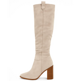 FREJA™ – BOTAS EM CAMURÇA SINTÉTICA COM SALTO BLOCO