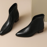 VALESKA™ - BOTINS DE COURO ELEGANTES