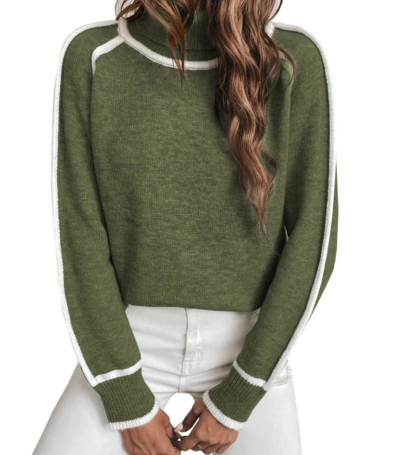 ELLE™ – CAMISOLA DE GOLA ALTA CONFORTÁVEL