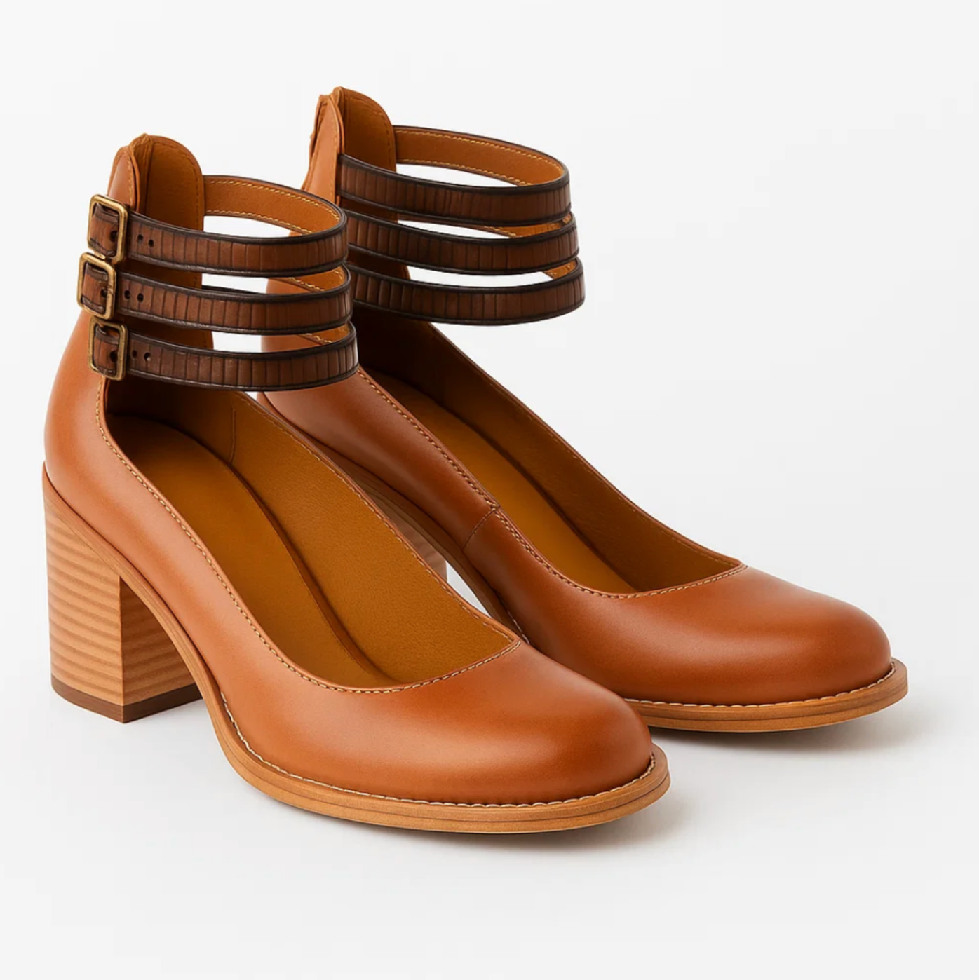 ADELE™ – SAPATOS DE SALTO EM COURO