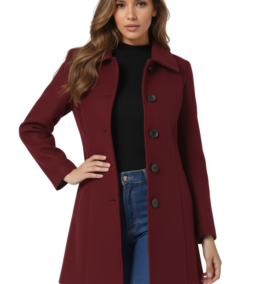 JOSEPHINE™ - CASACO DE INVERNO COM ABOTOAMENTO CLÁSSICO