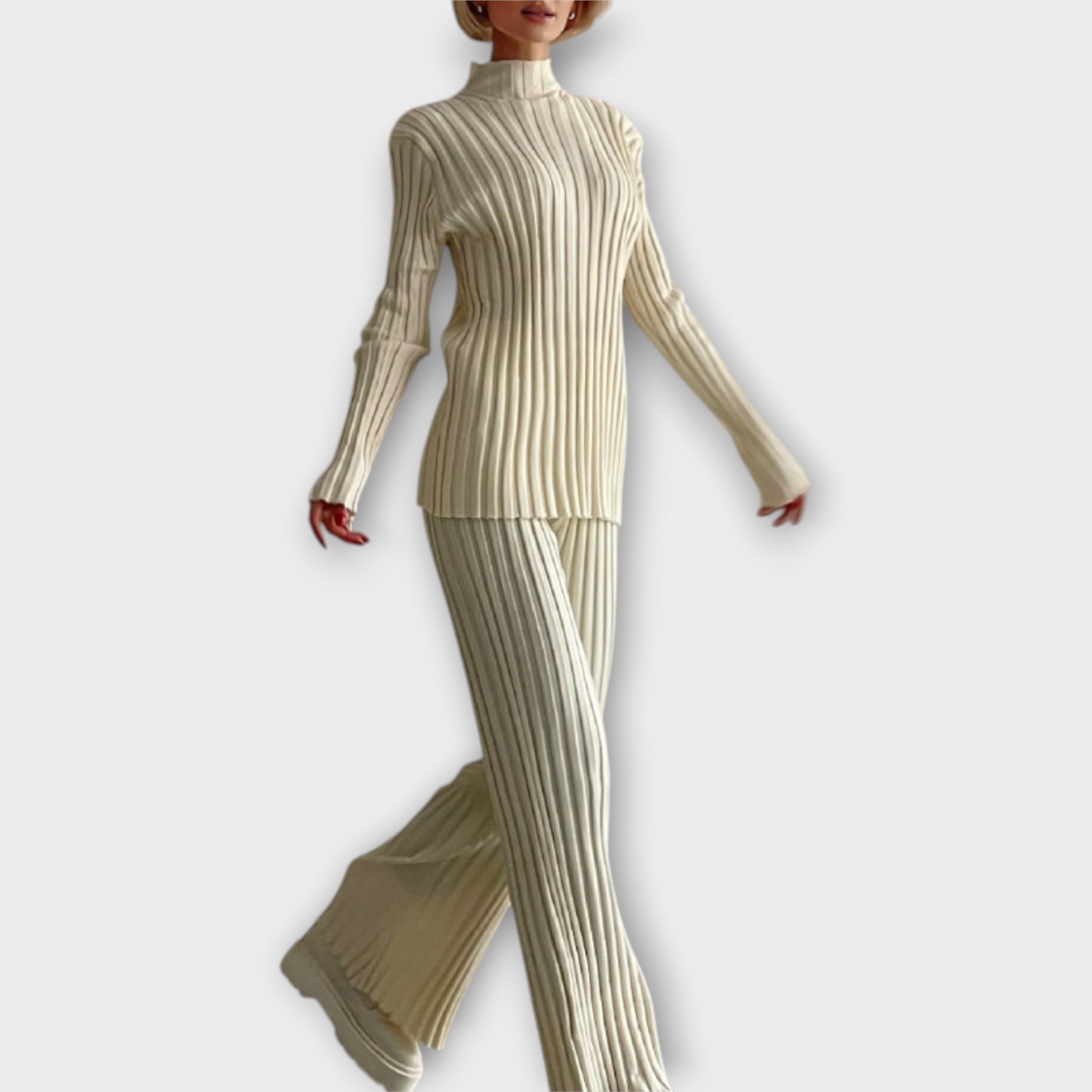 MALVINA™ – CONJUNTO DE MALHA DE CORTE MODERNO