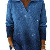 FALKA™ - CAMISOLA POLO DE MALHA COM COLARINHO E DETALHE DE CÉU ESTRELADO