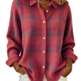 TEREZA™ - CAMISOLA XADREZ RETRO DE CONTRASTE