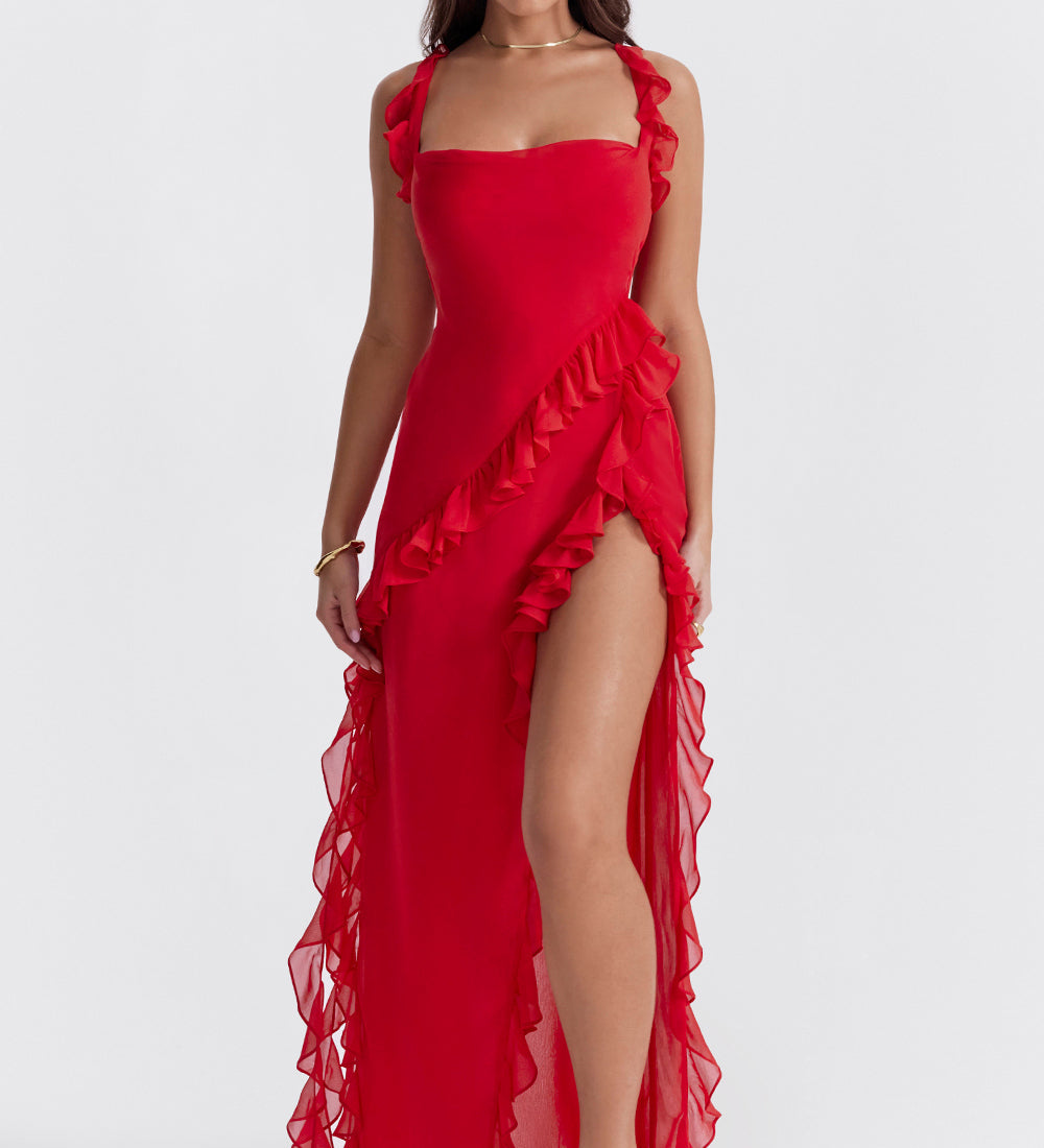 LAURA™ – VESTIDO MAXI ELEGANTE COM SILHUETA FLUIDA