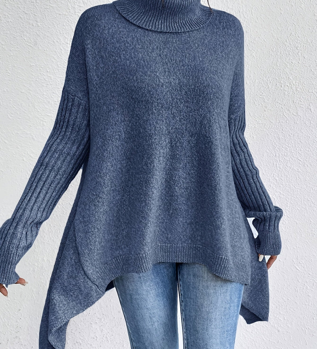 ISA™ – CAMISOLA OVERSIZE DE GOLA ALTA