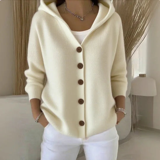 NOELLE™ – CARDIGAN LEVE COM CAPUZ