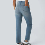 IRINA™ – CALÇAS ELÁSTICAS E CONFORTÁVEIS COM CINTURA SUBIDA